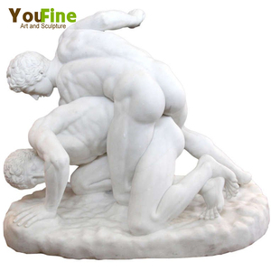 Famoso <span class=keywords><strong>Antonio</strong></span> Frilli mármol blanco romano luchadores escultura - Product Image 2