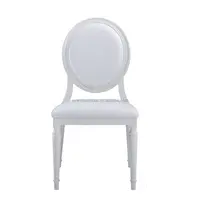 शास्त्रीय सफेद लक्जरी शादी stackable भोज लुई कुर्सी