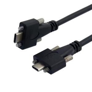 <span class=keywords><strong>USB</strong></span> 3,1 tipo-<span class=keywords><strong>C</strong></span> Dual tornillo de bloqueo a bloqueo de <span class=keywords><strong>USB</strong></span>-<span class=keywords><strong>C</strong></span> 10 Gbps <span class=keywords><strong>Cable</strong></span> de datos 1,2 m montaje en Panel tipo - Product Image 1