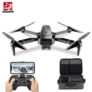 Drone GPS Dual Kamera 4K HD 2-Axis, Drone GPS Gimbal Profesional, Gimbal 2 Sumbu, Kamera Ganda 4K HD, Maksimum 32 Menit, Waktu Terbang