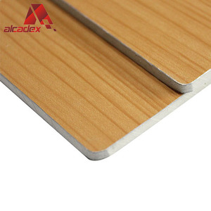 Prueba de fuego diseños de la pared exterior fachada decoración del panel compuesto de aluminio lámina de plástico - Product Image 1