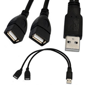 1 USB a macho a 2 USB a hembra 1 a 2 Cable divisor Cable de extensión de arnés en stock - Product Image 1