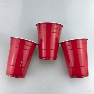 2024 Hot Selling 16Oz Ps Materiaal Wegwerp Single Wall Banket Rode <span class=keywords><strong>Plastic</strong></span> Beker - Product Image 5