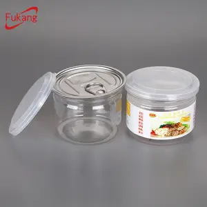 Pot transparent de 300ml pour confiture de myrtille, sauce à épices, avec couvercle à fermeture éclair, pot de confiture de myrtille