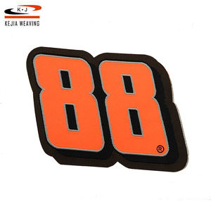 Corte ultrasónico diseño bordado merrow frontera todo tipo de sombrero tamaño estándar tejida personalizado parche - Product Image 5