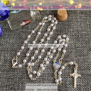 4mm Mini Pope Rosary With Icon Francisco To Be Packed Into Transparent Glass Bottle