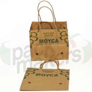 Пакет из крафт-бумаги с вентиляцией для упаковки фруктов - Product Image 2