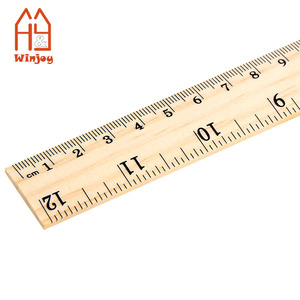 Atacado e Personalizado Régua De Madeira Ecológica Ferramenta De Medição Para A Escola, Escritório Em Massa 12 Polegada/30cm Régua De Ensino De Madeira Natural - Product Image 3