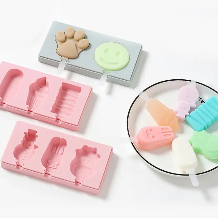 Multi-cavity silicone ice cream mold homemade popsicle silicone maker