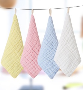 Sinland <span class=keywords><strong>muselina</strong></span> de algodón bebé toallitas de bebé <span class=keywords><strong>Toalla</strong></span> de cara absorbente adicional 4 colores - Product Image 1