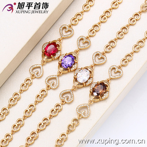 75025 Guangzhou <span class=keywords><strong>Xuping</strong></span> Bracciale in Oro 18k per Donne, Bracciale Charm Placcato Oro alla Moda per Donne - Product Image 2