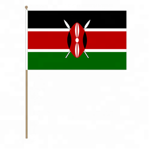 Aanpasbare <span class=keywords><strong>Kenya</strong></span> Nationale Land Met De Hand Zwaaiende Vlaggen Maten 4 '* 6' 6 '* 9' 8 '* 12' * 18 'Autoverzekeringen Landbouw - Product Image 4