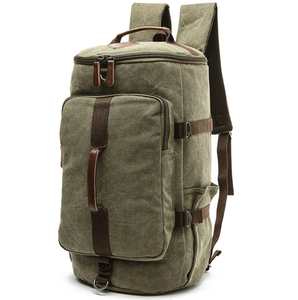 Ba Lô Du Lịch Vải Bố Kiểu Vuông Dọc Thùng Tròn Sức Chứa Lớn Ngoài Trời - Product Image 3