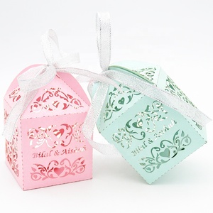 Wholesale Laser Cut <strong>Wedding</strong> <strong>Favour</strong> Gifts <strong>Box</strong> for Guests Party Supply Personalized <strong>Box</strong> - Product Image 2