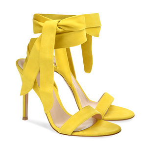 <span class=keywords><strong>Giallo</strong></span> Strappy Tacchi Alti per le Donne Sandali <span class=keywords><strong>Con</strong></span> <span class=keywords><strong>Tacco</strong></span> Alto per le Signore Open Toe <span class=keywords><strong>Tacco</strong></span> A Spillo Sandalo di Estate Della Caviglia Avvolto <span class=keywords><strong>Scarpe</strong></span> Carino 2019 - Product Image 2