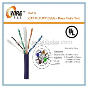 Resistente al fuego 300 m Cat6 UTP Cable de red