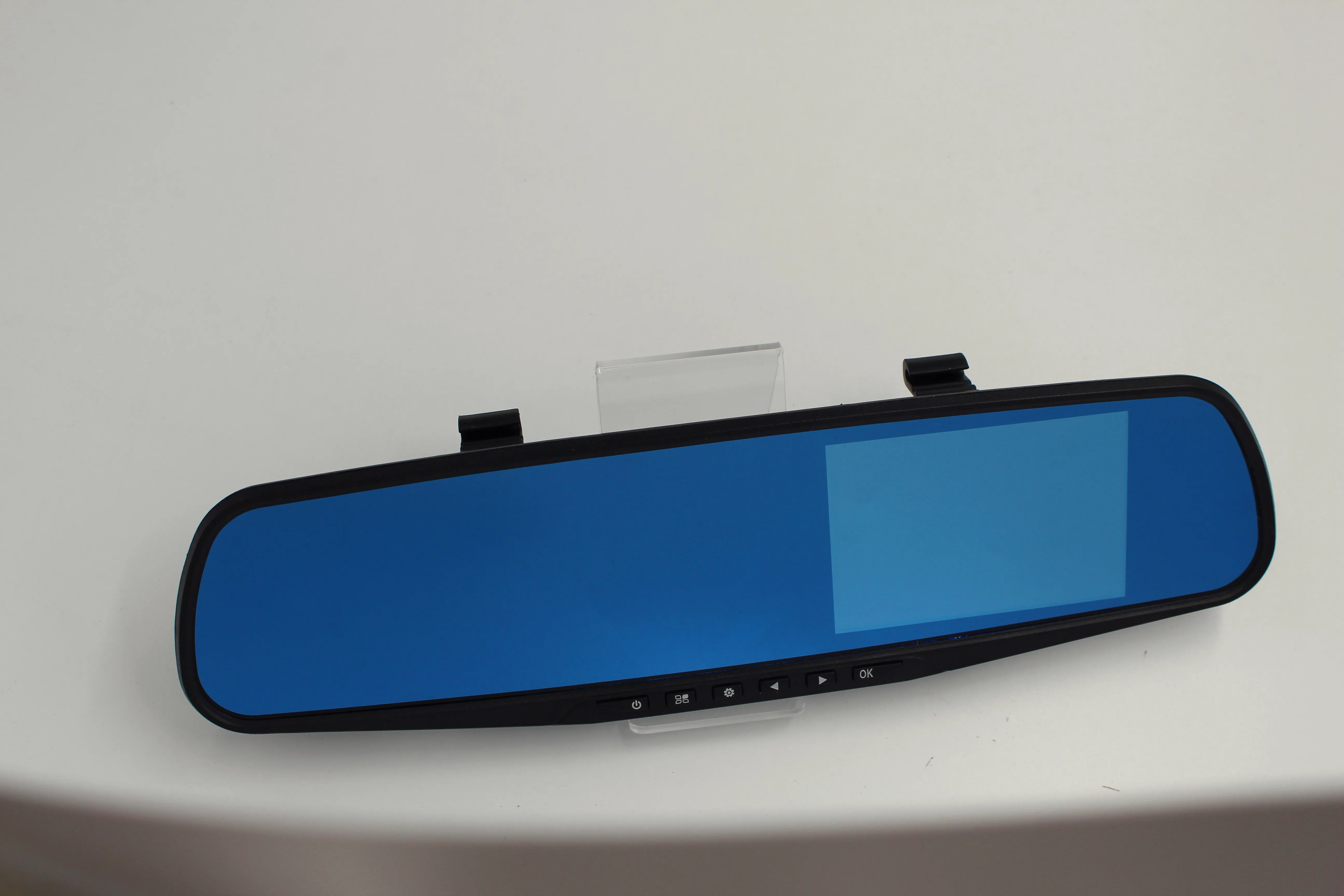 Автомобильный видеорегистратор, двойная камера 1080P 4,3 дюйма, зеркало заднего вида с двойным объективом, видеорегистратор, приборная панель, черный ящик с датчиком парковки