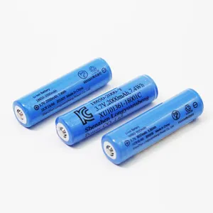 High Quality 3.7V 1200mAH 1500mAH 2000mAh 2200mAh 3000mAh 18650 Lithiumion Rechargeable Battery with MSDS