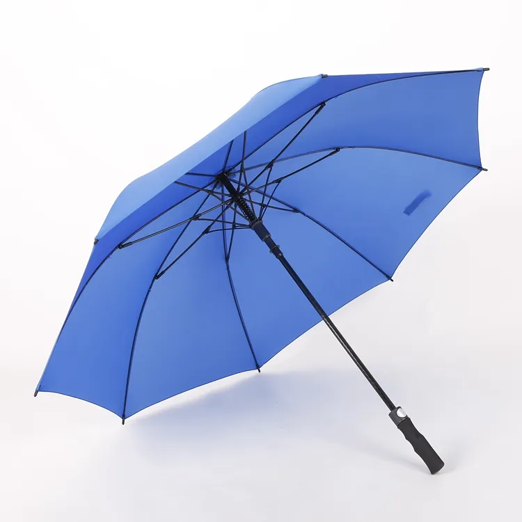Yüksek kaliteli rüzgar geçirmez otomatik açık golf eva kolu yağmur şemsiye şemsiye toptan