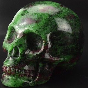 Commercio all'ingrosso di Cristallo Di Quarzo di <span class=keywords><strong>Roccia</strong></span> Naturale Epidoto Intaglio Del Cranio - Product Image 2