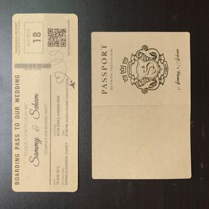 2025 nouvelle carte d'invitation de carte d'embarquement de passeport personnalisée - Product Image 6