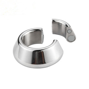Ensanchador de escroto de bola de acero inoxidable magnético de alta resistencia, <span class=keywords><strong>anillo</strong></span> de pene de larga duración para hombres <span class=keywords><strong>con</strong></span> función de <span class=keywords><strong>anillo</strong></span> de pene retardado - Product Image 1