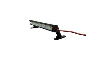 1:<span class=keywords><strong>10</strong></span> 1/<span class=keywords><strong>10</strong></span> Super luminosa barra luminosa a LED per RC 6 LED universale adatta per il controllo Radio 4x4 nero giocattolo materiale metallico - Product Image 5