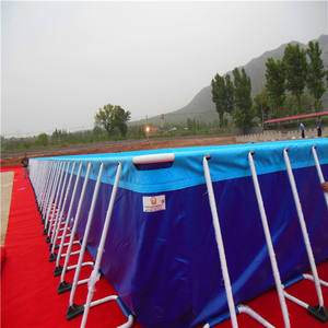 Frame Tarpaulin Swimming <strong>Water</strong> <strong>Pool</strong> Movable <strong>Rectangular</strong> Portable Metal - Product Image 2