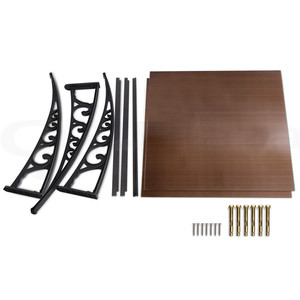 <span class=keywords><strong>Gazebo</strong></span> en métal recouvert d'un auvent en aluminium robuste avec une plaque en <span class=keywords><strong>polycarbonate</strong></span> solide - Product Image 4