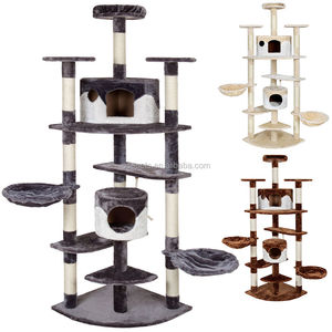 Oem kayu kucing menggaruk posting kucing pohon kucing scratchers witn gym - Product Image 1