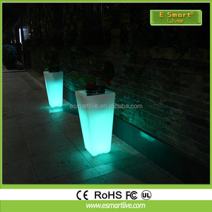 Alibaba gros maison/<span class=keywords><strong>jardin</strong></span>/partie/décoration de mariage étanches haute tech fleur vase/led pot de fleur - Product Image 2