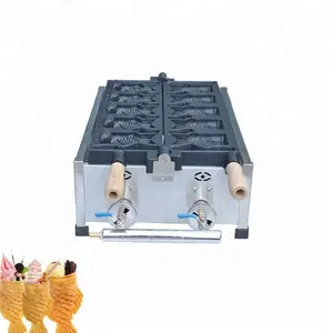 Productos más populares de ventas superior tipo de Gas pescado waffle maker/taiyaki Wagashi de máquina de fabricación de