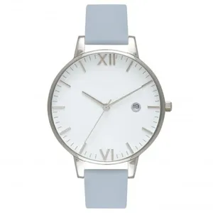 High quality ladies date watches stainless steel back original silver and timepieces