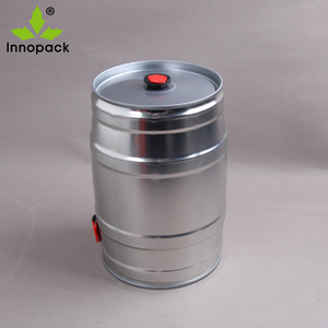 Mini <span class=keywords><strong>fût</strong></span> à <span class=keywords><strong>bière</strong></span> en acier inoxydable imprimé pour brassage maison, 5 litres avec fermeture et robinet - Product Image 2