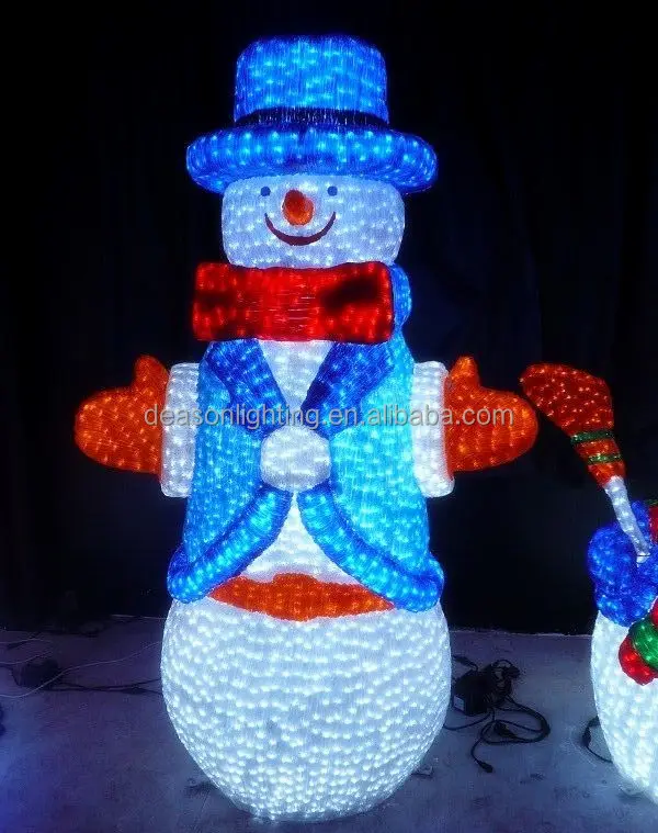 3d led motif outdoor christmas snowman
