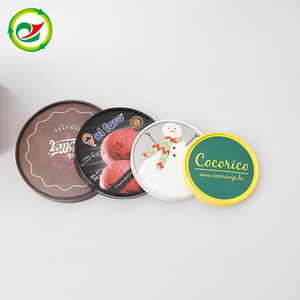 Desechable papel Kraft personalizada tapas para <span class=keywords><strong>sopa</strong></span> helado vasos <span class=keywords><strong>de</strong></span> papel - Product Image 5