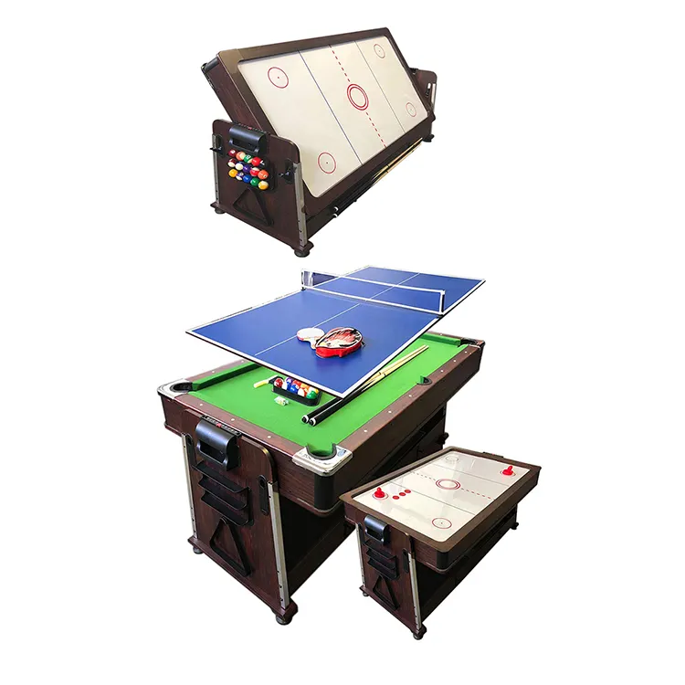 Factory Directly Sale Home 4 In 1 Multi Functional Game Snooker Pool Billiard Table