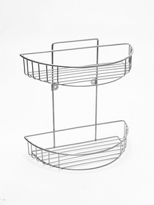 Estante de esquina montado en la pared de alambre de un solo nivel - Product Image 5