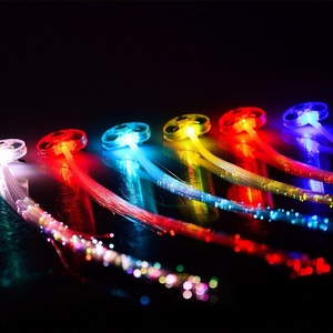 Dây Bện Phát Sáng Ngầu, Dây Đeo Đầu Kiểu Vương Miện, Có Đèn Led Nhấp Nháy, Dùng Cho Bữa Tiệc, Ánh Sáng Màu Đen - Product Image 6