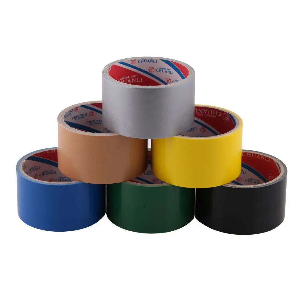 Không thấm nước nhiệm vụ nặng nề băng dính mạnh mẽ băng vải trang trí rõ ràng Duct Tape cho cố định bảo vệ sàn phim