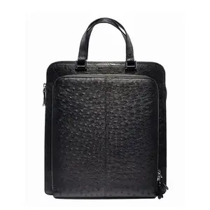 2015 Новый стиль дизайнер сумочку из натуральной кожи мужской портфель кожи страуса ноутбук портфель мужчины