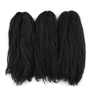 Cheveux synthétiques Afro Kinky Twist pour tresses au crochet, longs torsades <span class=keywords><strong>Marley</strong></span> pour tresses - Product Image 4