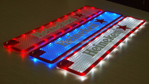 Personalizado pvc estera de la barra de led <span class=keywords><strong>que</strong></span> brilla intensamente en la oscuridad para promociones Esteras de <span class=keywords><strong>bar</strong></span> personalizad - Product Image 5