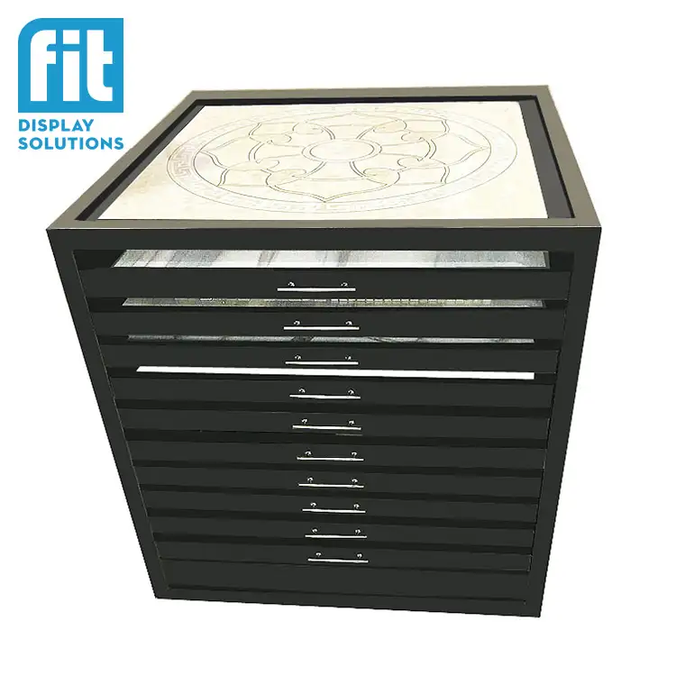 tile display cabinet with drawer stone display drawer floor stone drawer display rack
