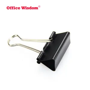 Binder Clips Schwarze Papier klemmen Metall-Büro klammern Verschiedene Größen 15 19 25 32 41 51 Mm Office Wisdom Color Box EN71/ASTM CN;ZHE