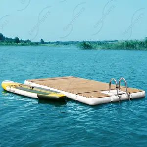 nautic floating island dock inflatable water mats raft