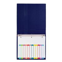 Separador de Archivos con Índice de Papel PET de 12 Pestañas, Tamaño A4, con Números y Colores, para Oficina o Escuela