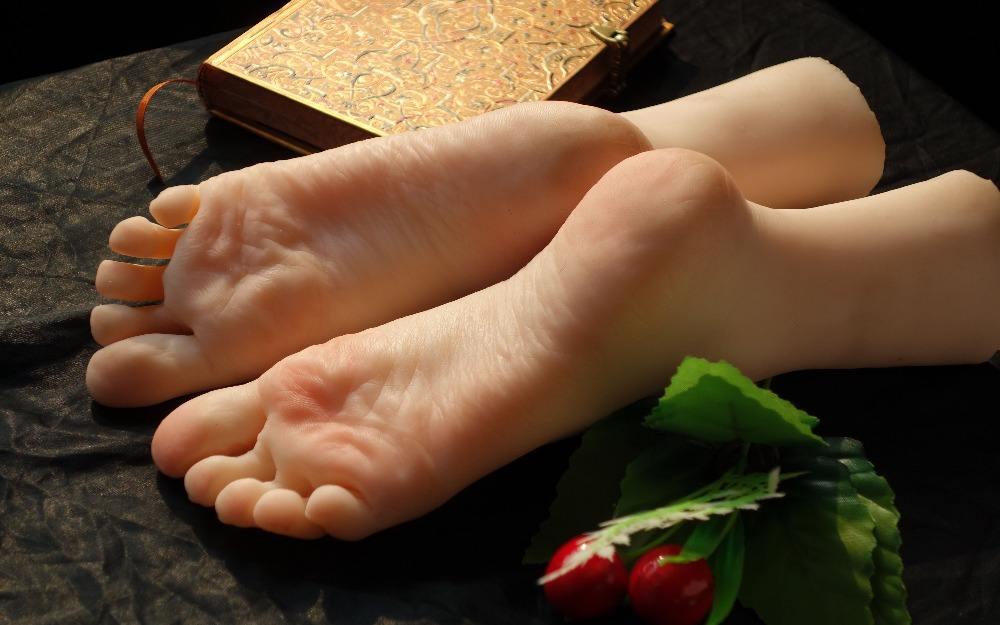 リアルなマネキン足女性シリコンフットマネキン人形ファッショナブルな