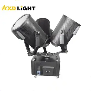 Professional three heads search light 1KW-5KW rotating movinghead hunting sky search lighting projector outdoor event equipment