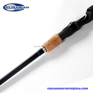 USA singola sezione 6ft6 10-17lbs realtà punta action China fabbrica OEM nano carbonio spinning canna da pesca